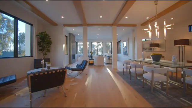 Double-height apartment hall