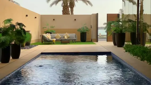Private villa pool courtyard